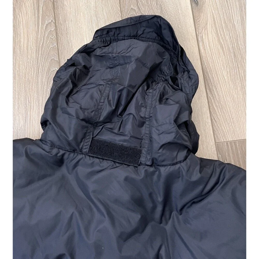 The North Face 700 Down Black Puffer Jacket Full Zip Pockets Men's Sz Large